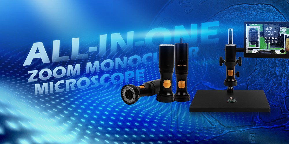 All in one Zoom Monocular Microscope