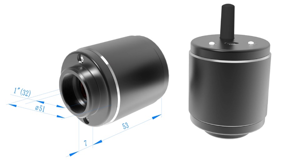 WUCAM1080PA Appearance Dimensions