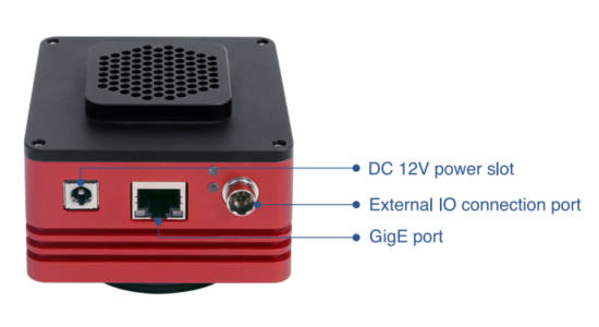 SWIR-GigE Camera Dimensions