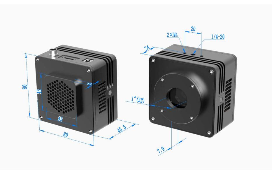 CTR3CMOS Camera Dimensions