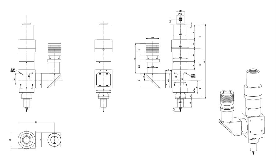 FM100 Series Microscopy System Dimension