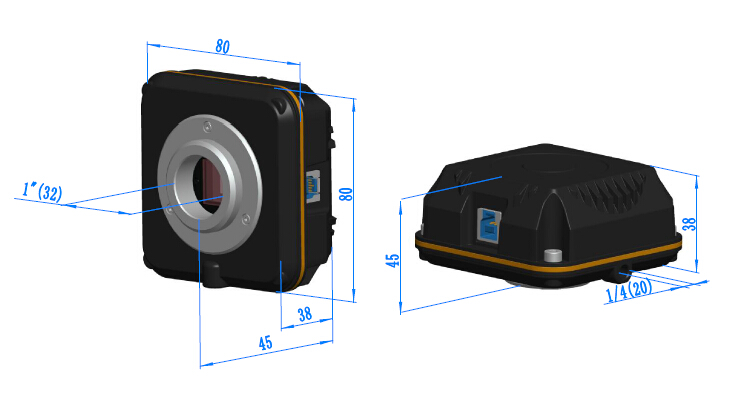 L3CMOS Camera Dimensions