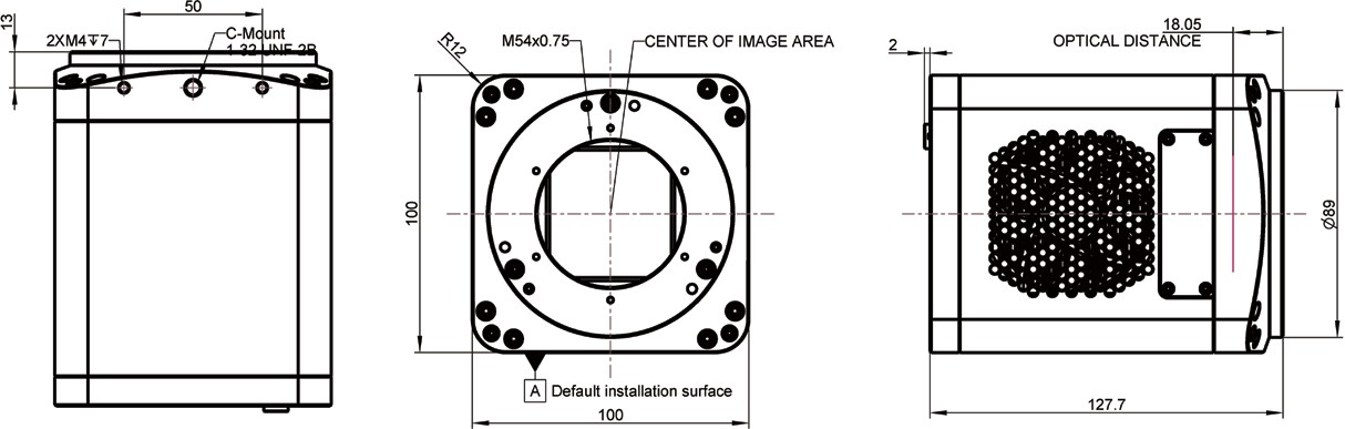 MAX Camera Dimensions