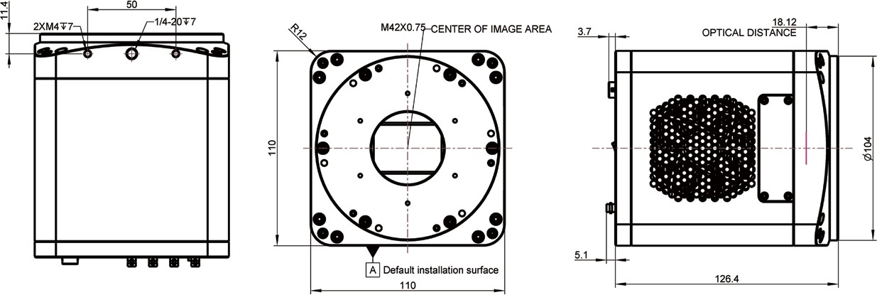 MAX Camera Dimensions