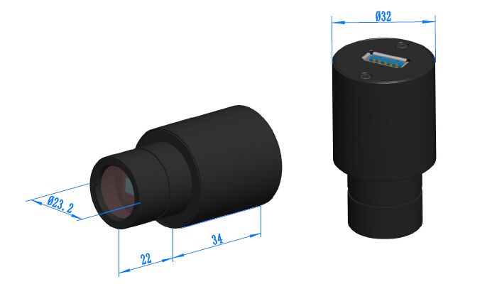 S3CMOS Camera Dimensions